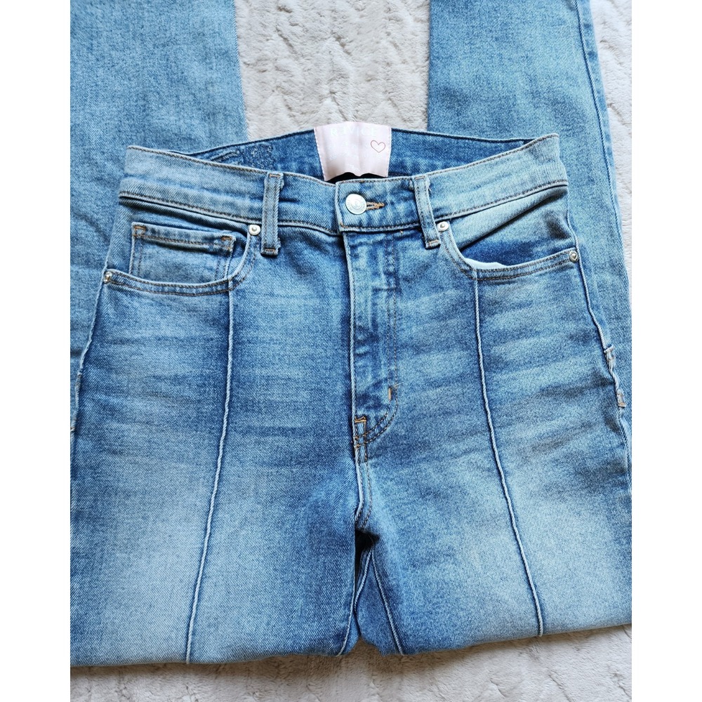 Revice High Rise Skinny Jeans Blue Star Butt Seam Womens 27
